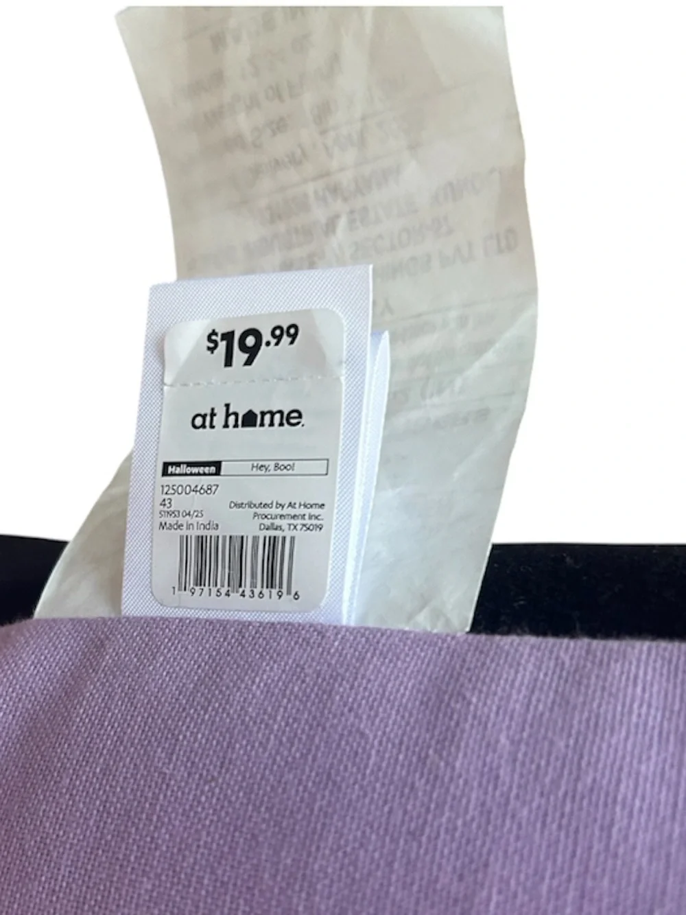 Lived Laughed Loved Purple Tombstone Shaped Halloween Decorative Pillow NWT